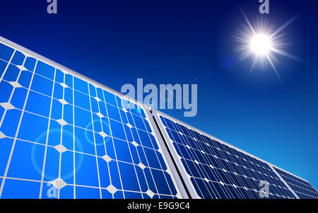 Solar-panel Stockfoto