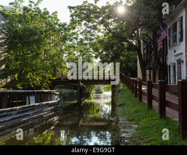 Canal Street in Georgetown Stockfoto