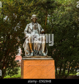 Statue Thomas Jefferson an UVA Stockfoto