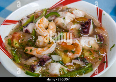 Garnelen ceviche Stockfoto