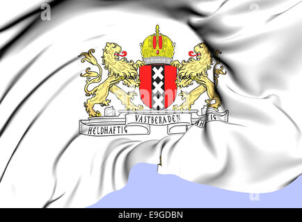 Wappen von Amsterdam Stockfoto