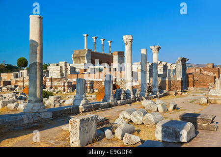 Ruinen der St. Johns Basilika in Selcuk Ephesus-Türkei Stockfoto