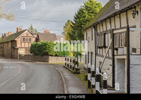 Aston auf Clun Dorf in South Shropshire, England, UK Stockfoto