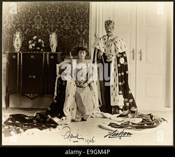 Dronning Maud Og Kong Haakon VII / Königin Maud und König Haakon VII., 1906 Stockfoto