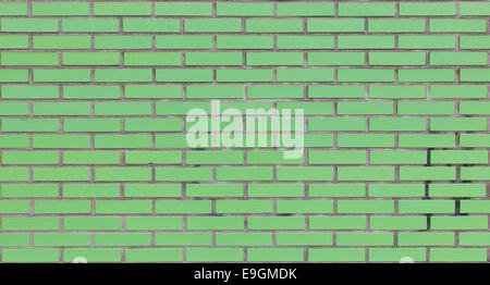 Minze grüne Mauer Stockfoto