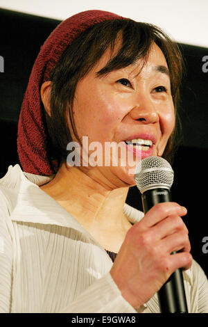 Yuriko Ogino, 27. Oktober 2014: Tokio, Japan: Schauspielerin Yuriko Ogino spricht die Zielgruppe während der Bühne Gruß des Films "Ecotherapy Wochenende Urlaub" an TOHO Kinos in Roppongi am 27. Oktober 2014, Tokio, Japan. Der 27. Tokyo International Film Festival ist eines der größten Filmfestival in Asien und läuft vom 23. Oktober bis 31. Bildnachweis: Aflo Co. Ltd./Alamy Live-Nachrichten Stockfoto