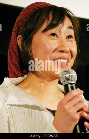 Yuriko Ogino, 27. Oktober 2014: Tokio, Japan: Schauspielerin Yuriko Ogino spricht die Zielgruppe während der Bühne Gruß des Films "Ecotherapy Wochenende Urlaub" an TOHO Kinos in Roppongi am 27. Oktober 2014, Tokio, Japan. Der 27. Tokyo International Film Festival ist eines der größten Filmfestival in Asien und läuft vom 23. Oktober bis 31. Bildnachweis: Aflo Co. Ltd./Alamy Live-Nachrichten Stockfoto