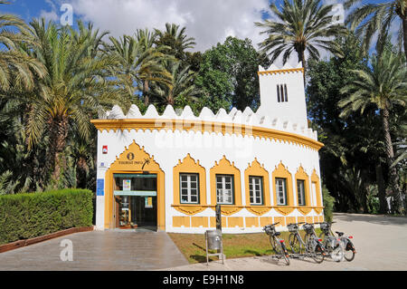 Tourist-Information, Parque Municipal, Elche, Provinz Alicante, Spanien Stockfoto