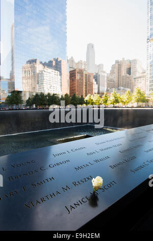 World Trade Center Site, Ground Zero, Manhattan, New York, Vereinigte Staaten Stockfoto