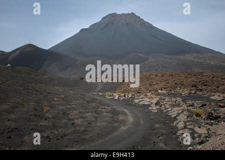 Pico Fogo Vulkan, Chã Das Caldeiras, Fogo Nationalpark, Fogo Insel, Kap Verde Stockfoto