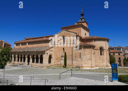 Iglesia de San Millán, eine romanische Kirche, Segovia, Kastilien und León, Spanien Stockfoto