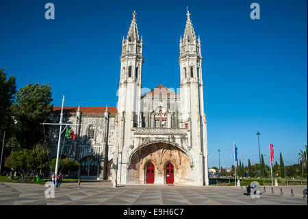 Mosteiro Dos Jerónimos, Jerónimos Kloster, Belém, Lissabon, Distrikt Lissabon, Portugal Stockfoto