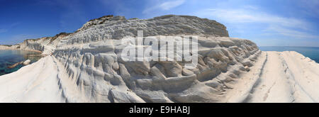 Scala dei Turchi, weiße Felsenküste, Agrigent, Provinz Agrigento, Sizilien, Italien Stockfoto