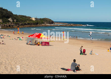 Süßwasserstrand, einer von Sydneys Nordstrände, Frühling, New south wales Australien Stockfoto