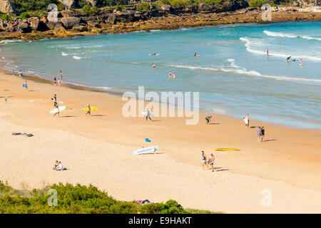 Süßwasserstrand, einer von Sydneys Nordstrände, Frühling, New south wales Australien Stockfoto