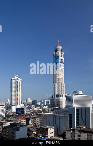 Stadtbild von Bangkok zeigt das Baiyoke Sky Hotel, das höchste Hotel in Süd-Ost-Asien Stockfoto