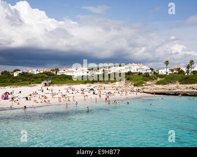 Strand, Cala En Bosch, Minorca, Balearen, Spanien Stockfoto