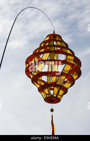 Windspiel auf ein Drachenfest Stockfoto