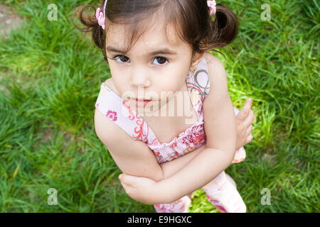 Niedliche kleine Mädchen Porträt Stockfoto