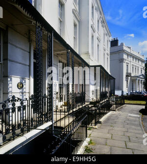 Lansdowne Crescent. Leamington Spa. Warwickshire. England, Großbritannien Stockfoto