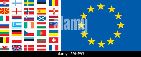Europakarte Stockfoto