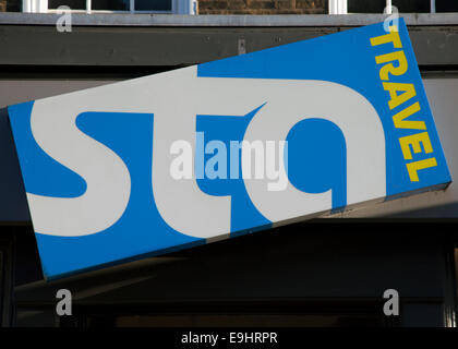 Zweig der STA Travel Agents, London Stockfoto