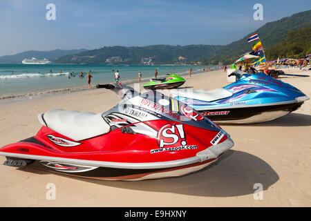 Jetski-Verleih, Patong Beach, Phuket, Thailand Stockfoto