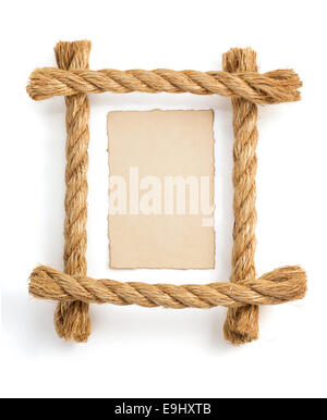 Schiff-Seile isoliert auf weißem Hintergrund Stockfoto