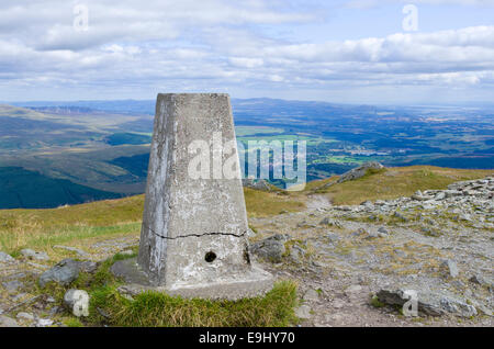 Gipfel des Ben Ledi, Trossachs, Stirlingshire, Schottland Stockfoto