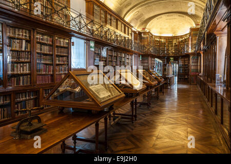 Turin, Italien. 28. Oktober 2014. Königliche Bibliothek von Turin. Präsentation der Ausstellung "Leonardo und die Schätze des Königs," die Ausstellung, die zu den öffentlichen 30. Oktober 2014 eröffnet. Bildnachweis: Wirklich einfach Star/Alamy Live-Nachrichten Stockfoto