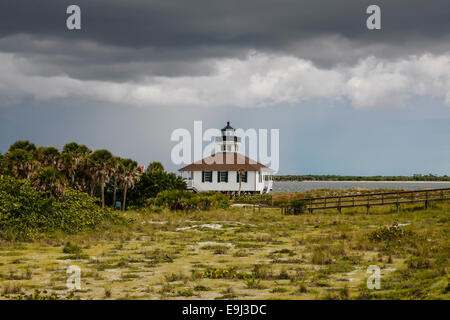 Boca Grande Leuchtturm am Ende der Gasparilla Island FL Stockfoto