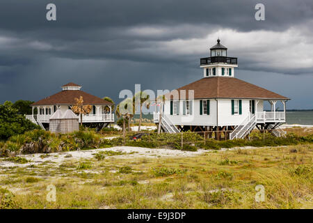 Boca Grande Leuchtturm am Ende der Gasparilla Island FL Stockfoto