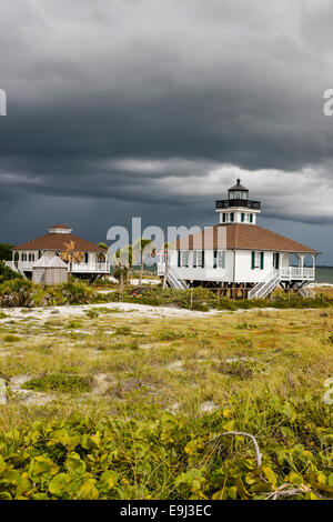 Boca Grande Leuchtturm am Ende der Gasparilla Island FL Stockfoto