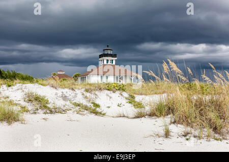 Boca Grande Leuchtturm am Ende der Gasparilla Island FL Stockfoto