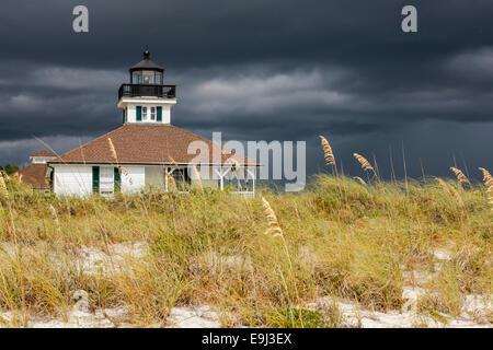 Boca Grande Leuchtturm am Ende der Gasparilla Island FL Stockfoto