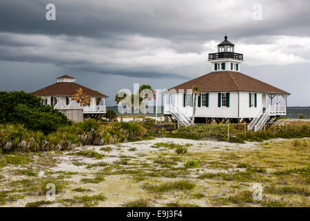 Boca Grande Leuchtturm am Ende der Gasparilla Island FL Stockfoto