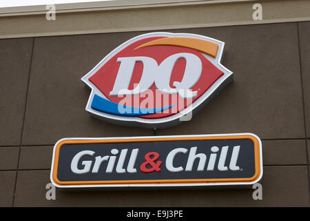 Melden Sie für Dq dairy Queen Grill und chill Restaurant Saskatchewan Kanada Stockfoto