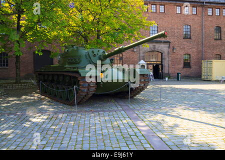 M48 Patton Behälter außerhalb der Armed Forces Museum, Oslo Stockfoto