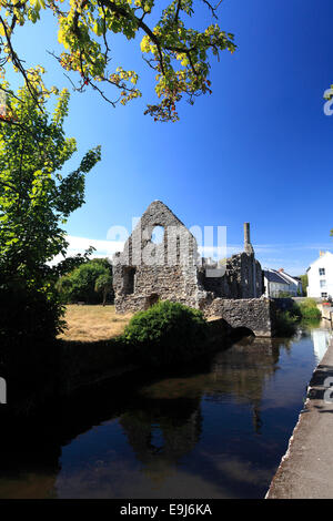 Sommer-Blick über Polizisten Haus, Norman Hall, Stadt Christchurch, Dorset County; England, Großbritannien, Vereinigtes Königreich Stockfoto