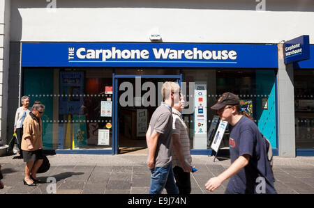 Das Carphone Warehouse auf Fargate Sheffield, England, Großbritannien Stockfoto