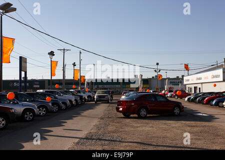 verwendet Auto viel Saskatchewan Kanada Stockfoto