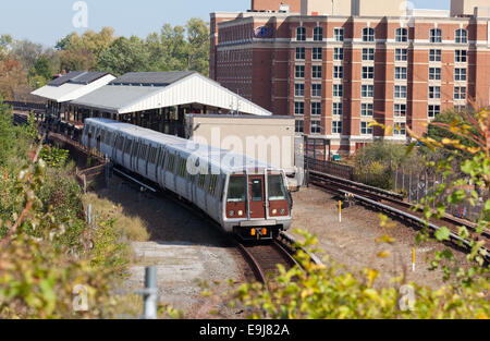 King Street - u-Bahnstation Altstadt - Alexandria, Virginia, USA Stockfoto