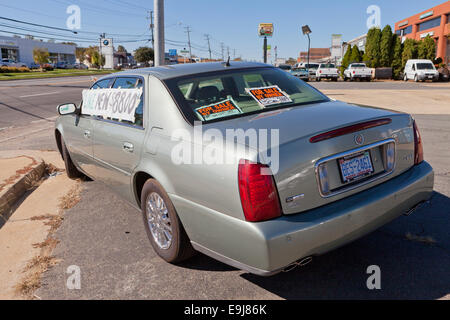 Cadillac De Ville für Verkauf durch Owner - Virginia USA Stockfoto