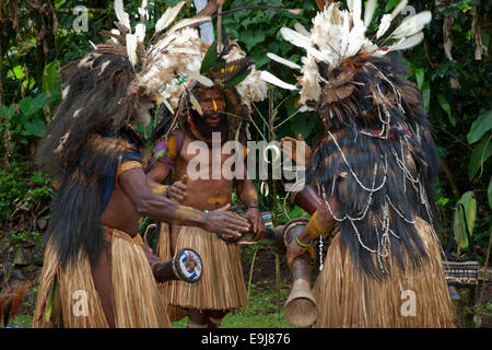 Wabia Geist Tänzer, südlichen Hochland von Papua-Neu-Guinea Stockfoto