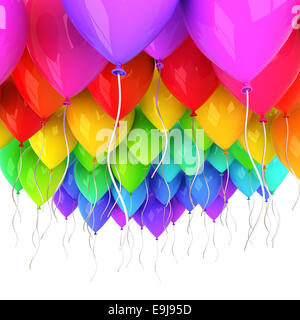 Bunte Luftballons Stockfoto