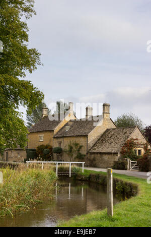 Alte Häuser in Cotswold District in England Stockfoto