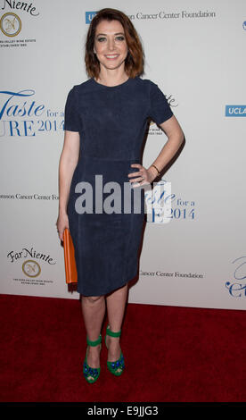 19. jährliche Jonsson Cancer Center Foundation "Geschmack für ein Heilmittel" ehrt Steve Mosko auf das Beverly Wilshire Hotel - Anreise mit: Alyson Hannigan wo: Los Angeles, California, Vereinigte Staaten von Amerika bei: 25. April 2014 Stockfoto