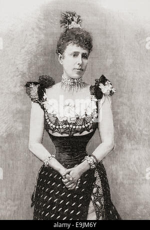 Maria Christina Henriette Desideria Felicitas Raineria Österreich, 1858 – 1929.  Königin von Spanien als zweite Frau von Alfonso XII Stockfoto