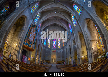 Santa Maria del Mar - Catedral del Mar, Barcelona, Spanien Stockfoto