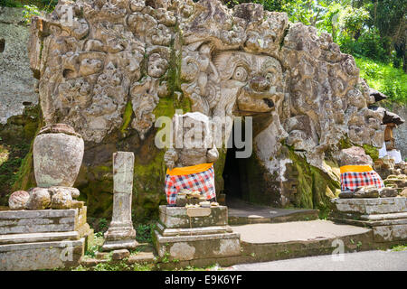 Goa Gajah Tempel, Ubud, Bali, Indonesien. Stockfoto